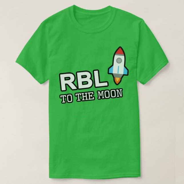 Camiseta RBL to the Moon White (Diseño del anverso)