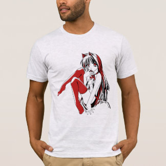Camiseta RBP, Neko la chica anime sexy gato furry