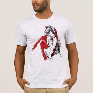 Camiseta RBP, Neko la chica gato anime sexy furry