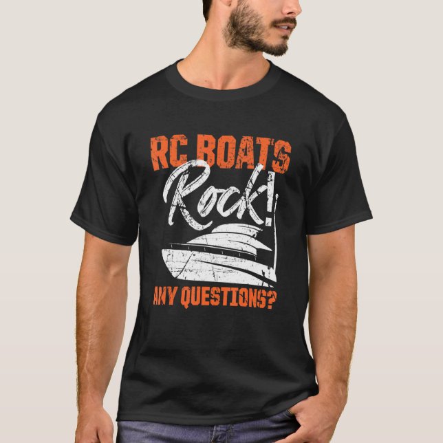 Camiseta RC Boats Rock Cualquier duda Carreras de control r (Anverso)