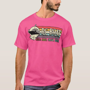Camiseta RC Bote Build Race Crash Repeat Remote Vintage RC