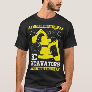 Camiseta RC Excavator Construcción Vehículo Digger Gift