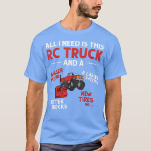 Camiseta Rc Monster Truck Control Remoto de Coche