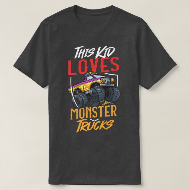 Camiseta Rc Monster Truck Remote Control Car  (Diseño del anverso)