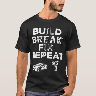 Camiseta RC Sport Build Crashen Repeat gift