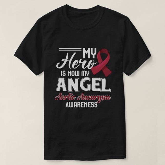 Camiseta RD Aneurysm Gift de Borgoña (Diseño del anverso)