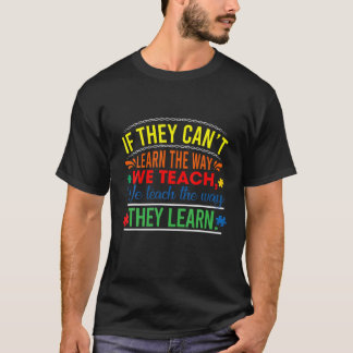 Camiseta RD Autism Awareness Teacher Autistic Teach Learn