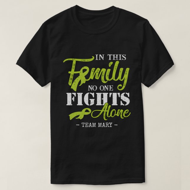 Camiseta RD: Concienciación sobre el cáncer de linfoma pers (Diseño del anverso)
