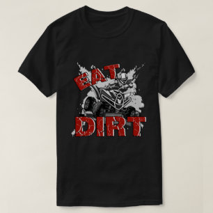 Camiseta RD Eat Dirt Quad Biker Gift ATV Four Wheeler Quad 