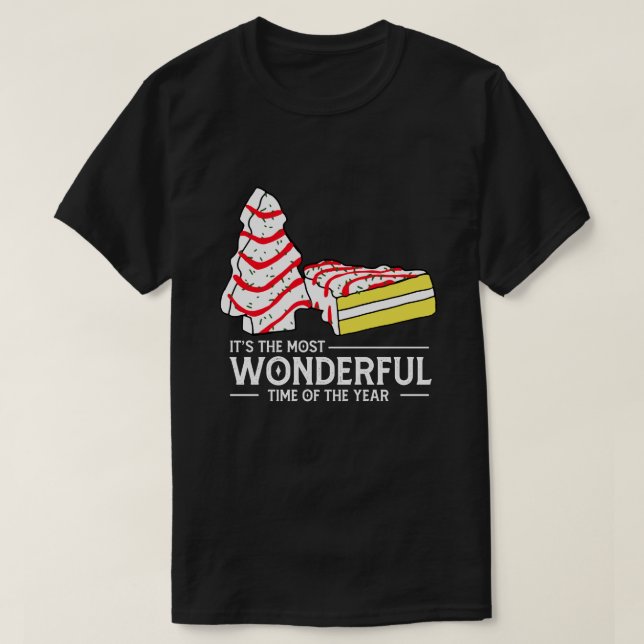 Camiseta RD Little Tis' The Season Christmas Tree Cakes Deb (Diseño del anverso)