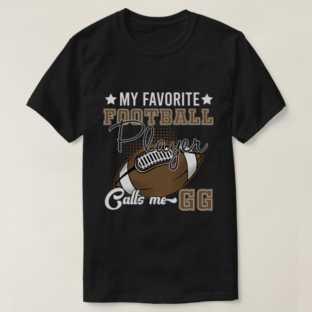 Camiseta RD Mi jugador favorito de fútbol me llama Gg (Diseño del anverso)