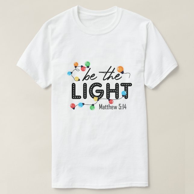 Camiseta RD Sea La Luz, Navidades Encienden La Camisa, Cris (Diseño del anverso)