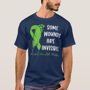 Camiseta Rd Some Wounds Are Invisible, Mental Health Awaren
