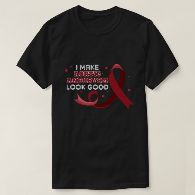 Camiseta RD Thoracic Aneurysm Aneurysm Awareness Shirgun Bu (Diseño del anverso)