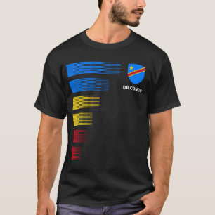 Camiseta RDC Bandera Emblema Patriótico Congoleño