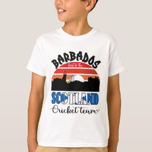 Camiseta Rdos de cricket T20 recibe al equipo de cricket de