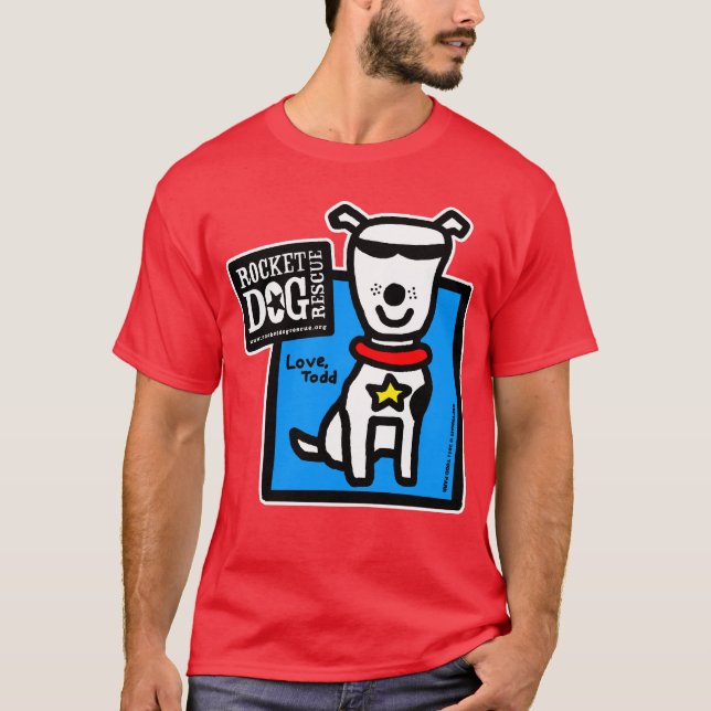 Camiseta RDR - Parr de Todd (perro blanco) (Anverso)