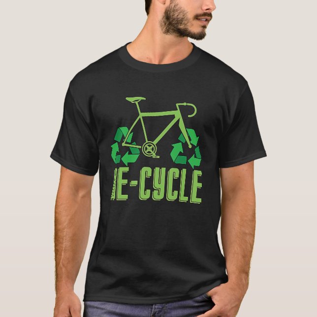 Camiseta Re Cycle Loves Environmental Awareness Garbage Day (Anverso)