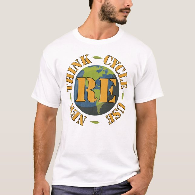 Camiseta RE Cycle Usar nuevo entorno de reflexión (Anverso)