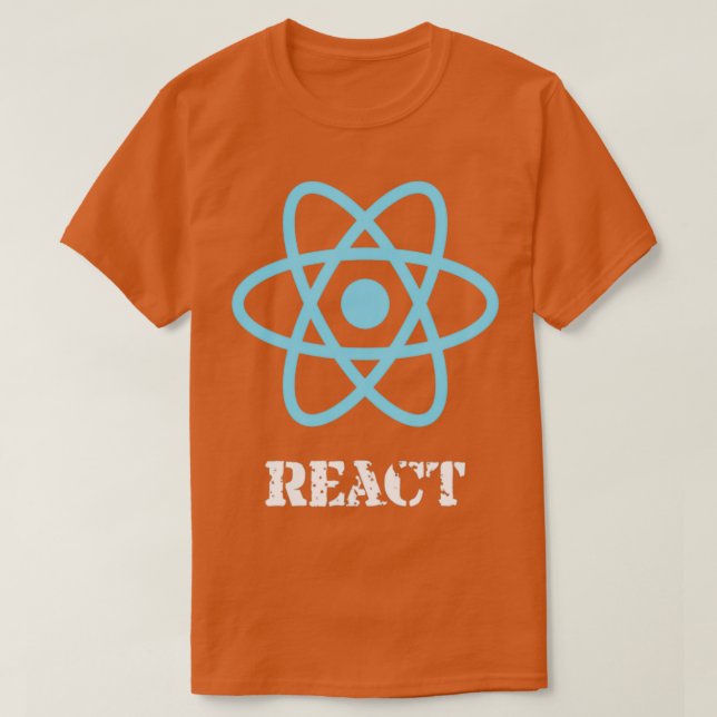 Camiseta Reacción azul blanco (Diseño del anverso)