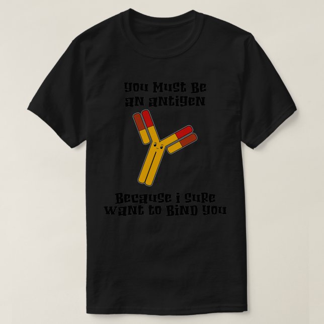 Camiseta Reacción de anticuerpos antigénicos Inmunidad de m (Diseño del anverso)