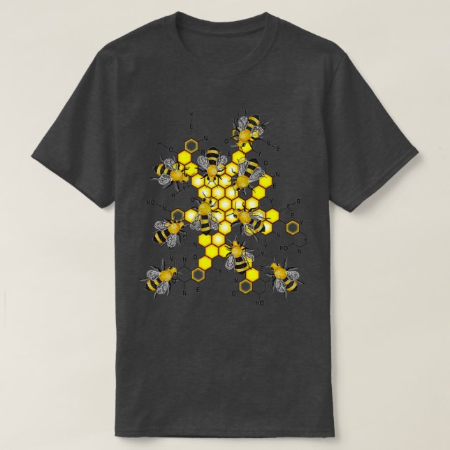 Camiseta Reacción química de Beehive (Diseño del anverso)