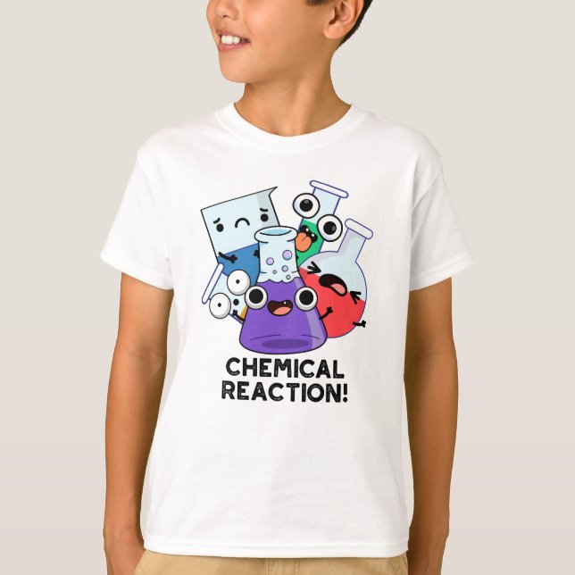 Camiseta Reacción Química Graciosa Pun (Anverso)