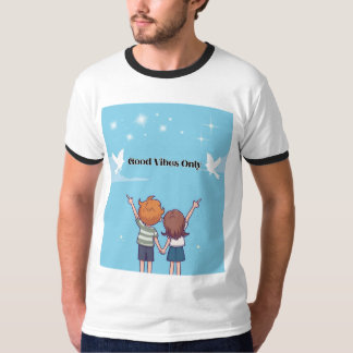 Camiseta "Reach for the Sky – Motivational Cartoon T-Shirt 
