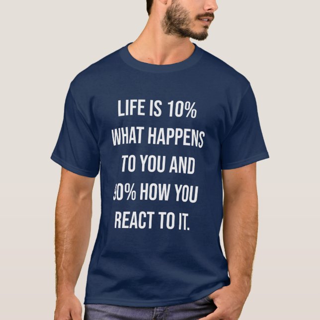 Camiseta Reaction Power Quote Typography (Anverso)