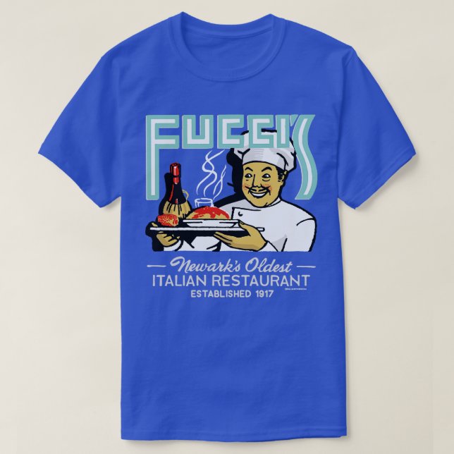 Camiseta Reactivación de la salsa roja Fuccis Restaurante i (Diseño del anverso)