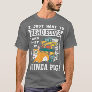 Camiseta Read Books & Play My Guinea Pig Reading Bookworm