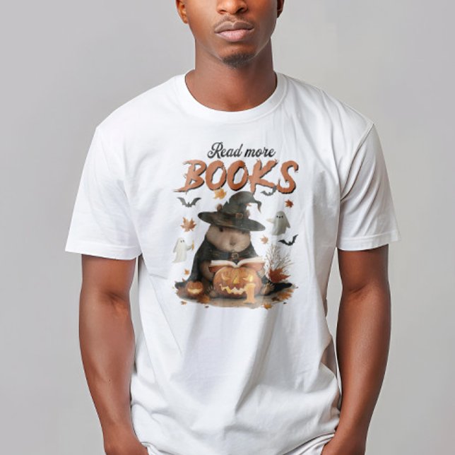 Camiseta Read more Books Capybara Halloween Funny T-Shirt (Subido por el creador)