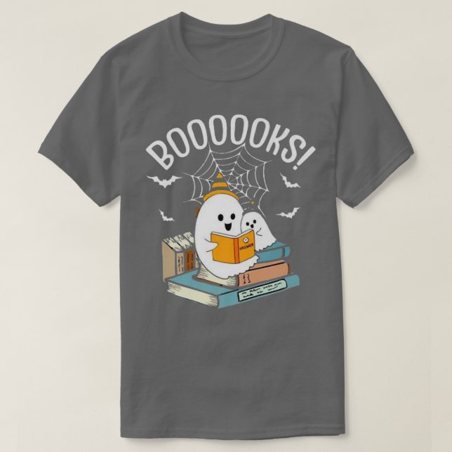 Camiseta Read more boooooks Cute Ghost Read more boooooks H (Diseño del anverso)