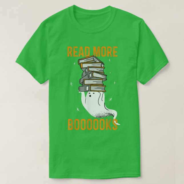 Camiseta Read more boooooks Cute Ghost Read more boooooks H (Diseño del anverso)