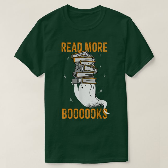 Camiseta Read more boooooks Cute Ghost Read more boooooks H (Diseño del anverso)