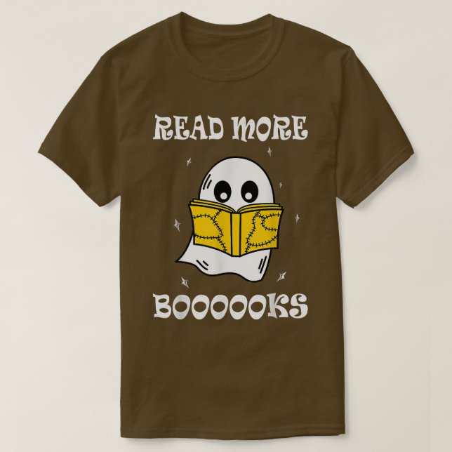 Camiseta Read more boooooks Cute Ghost Read more boooooks H (Diseño del anverso)