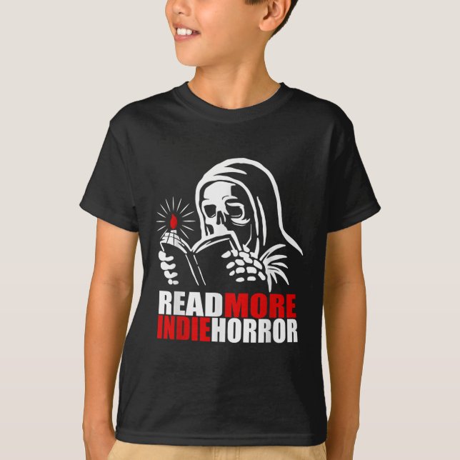 Camiseta Read More Indie Horror Apparel  (Anverso)
