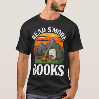 Camiseta Read S'More Books Camping Outdoors Travel Campfire