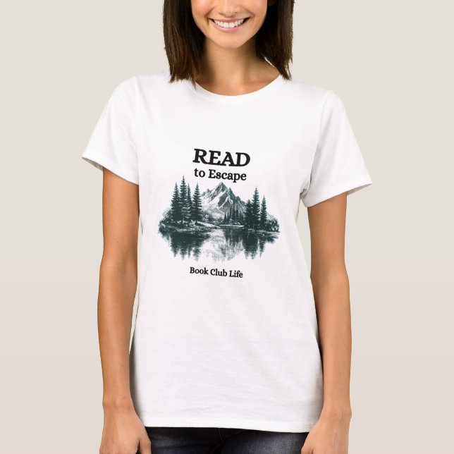 Camiseta Read to Escape, Book Club Shirt (Anverso)