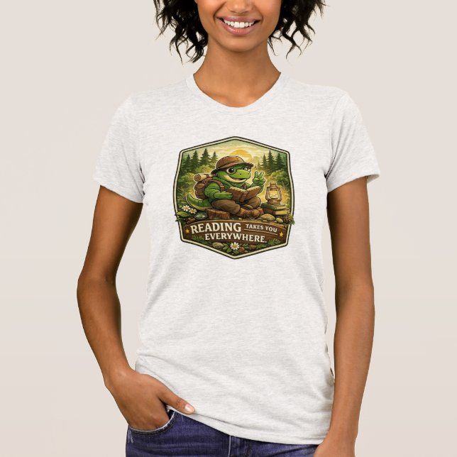 Camiseta Reading Dino (Anverso)