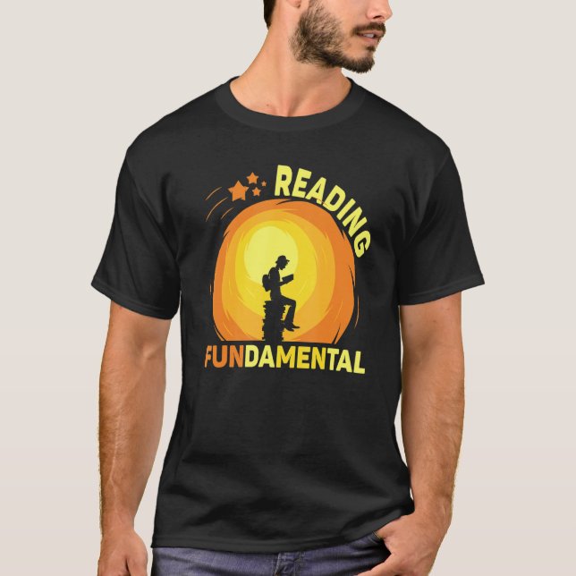 Camiseta Reading Is Fundamental Geeky Bookworm Poetry Liter (Anverso)