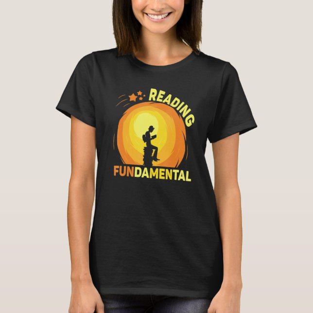Camiseta Reading Is Fundamental Geeky Bookworm Poetry Liter (Anverso)