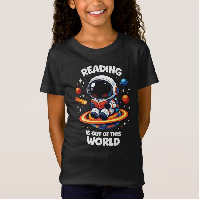 Camiseta Reading is out of this world (Anverso)