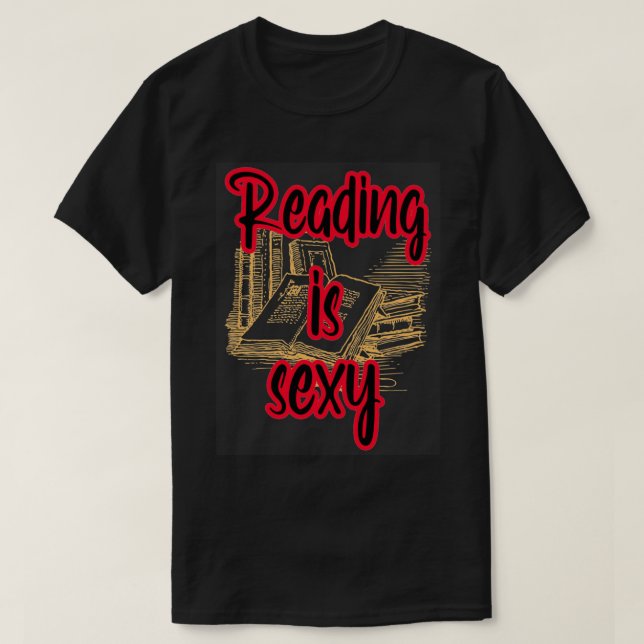Camiseta Reading is sexy (24) (Diseño del anverso)
