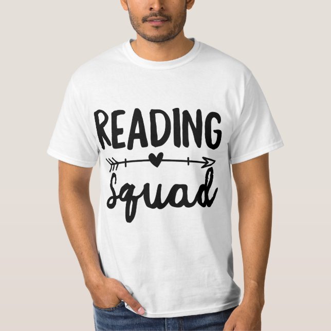 Camiseta Reading Squad Teacher Appreciation Gift Book Lover (Anverso)