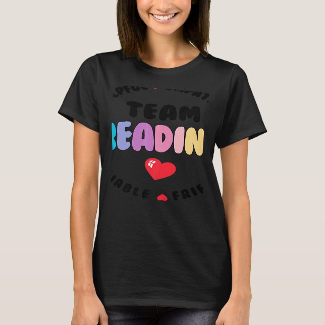 Camiseta Reading Teacher Interventionist Specialist Literac (Anverso)