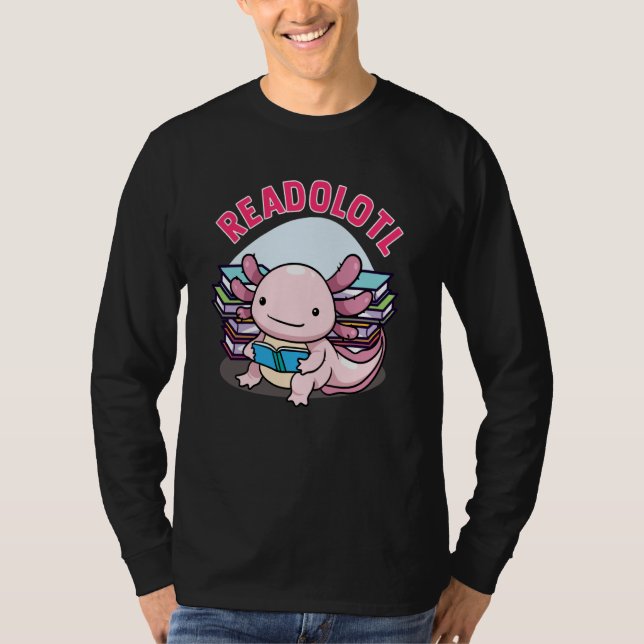 Camiseta Readolotl Axolotl Reading Books Readers Bookworm B (Anverso)