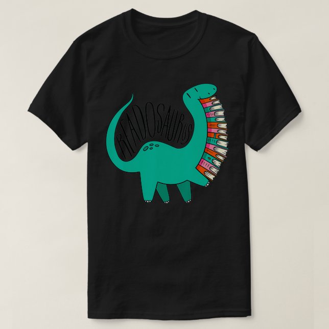 Camiseta Readosaurus Book Dinosaur Reading Dino  (Diseño del anverso)