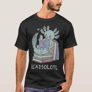 Camiseta Readsolotl Divertido leyendo libros de pescado Liz