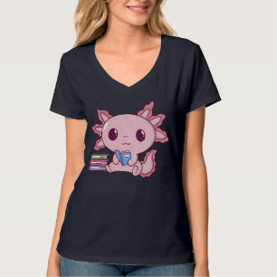 Camiseta READSOLOTL kawaii axolotl lee libros como regalo d